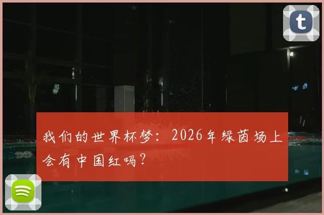 我们的世界杯梦：2026年绿茵场上会有中国红吗？