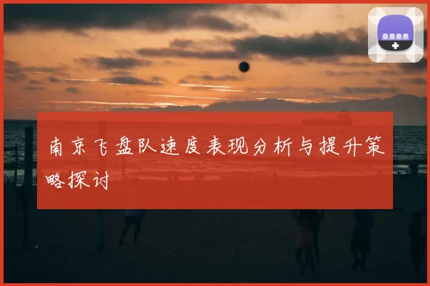 南京飞盘队速度表现分析与提升策略探讨
