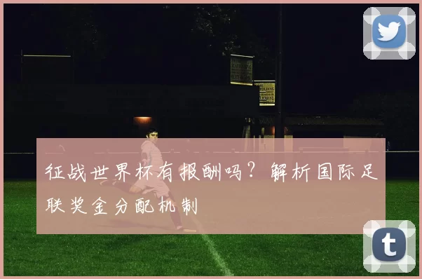 征战世界杯有报酬吗？解析国际足联奖金分配机制