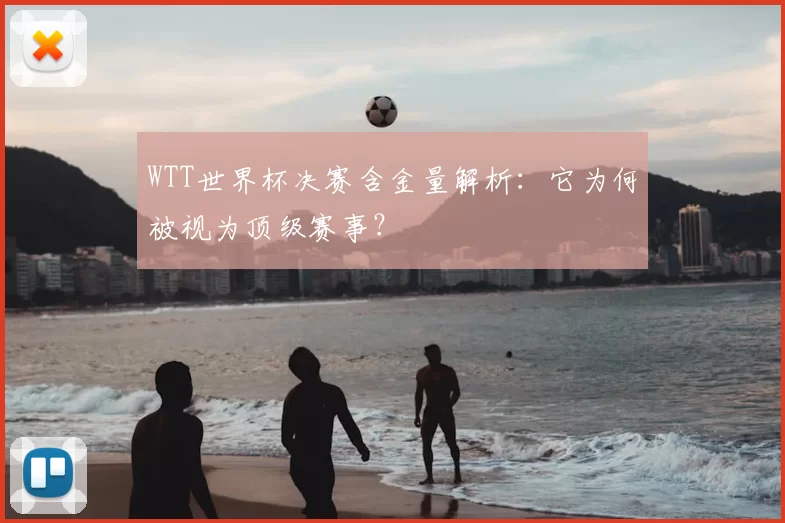 WTT世界杯决赛含金量解析:它为何被视为顶级赛事?